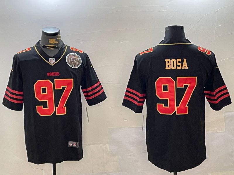 Men San Francisco 49ers #97 Bosa Black Gold 2024 Nike Limited NFL Jersey style 12301->san francisco 49ers->NFL Jersey